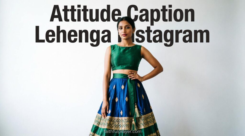 Attitude Caption Lehenga Instagram