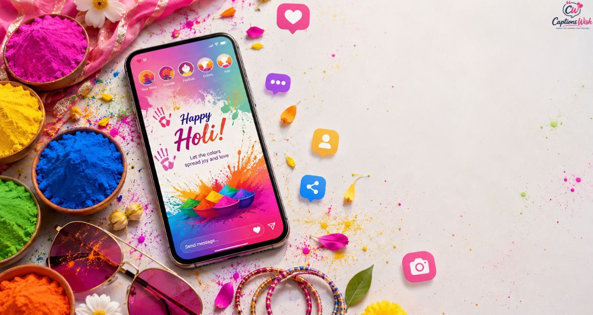 Holi Caption