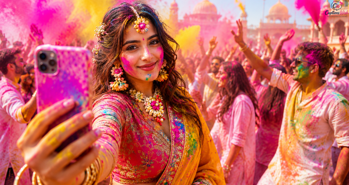 Holi Caption