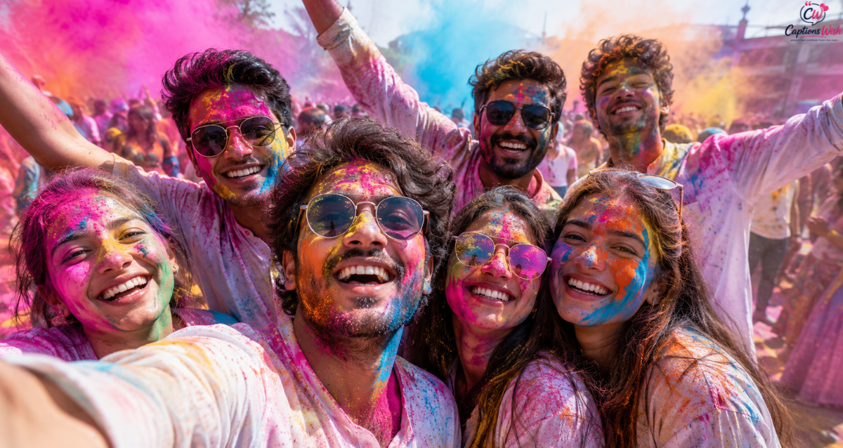 Holi Captions