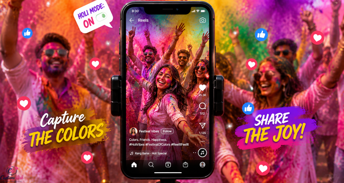 Holi Captions