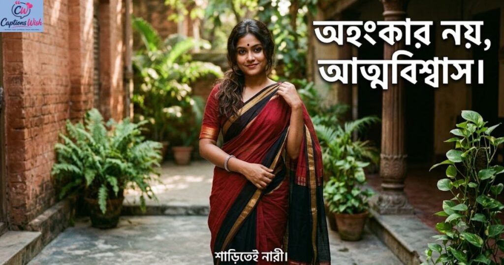 attitude-captions-in-bengali-for-saree-picture