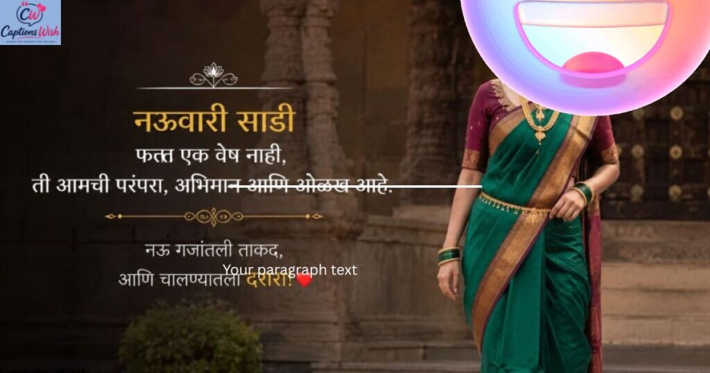 creative-nauvari-saree-marathi-caption-for-social-media