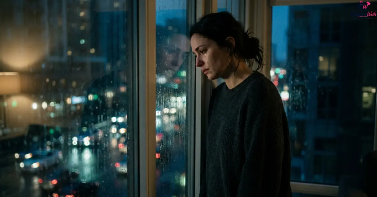 Rainy window solitude