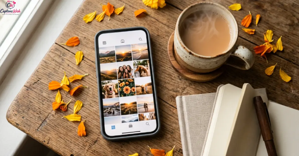 Phone with chai and marigolds