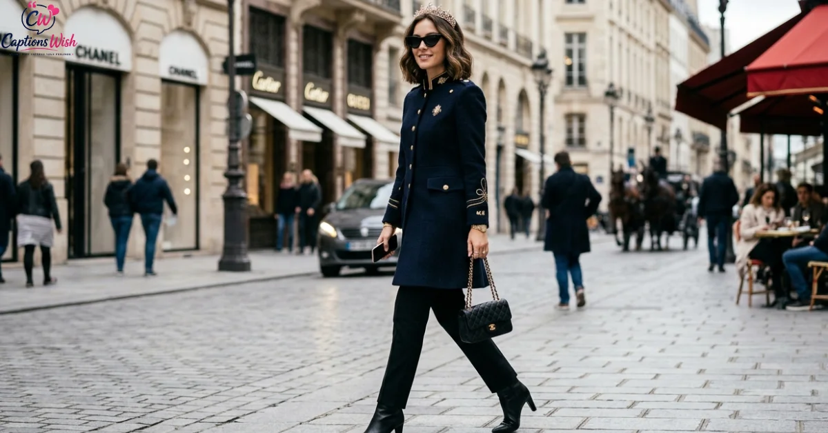 Stylish princess wearing sunglasses in the city