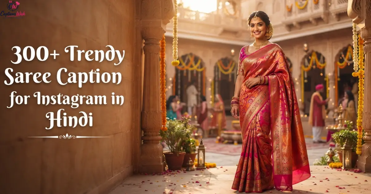 Saree Caption